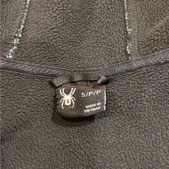 Mens Spyder Quarter Zip Hooded Jacket - Picture 11 of 13